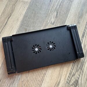 Adjustable Black Cooling Adjustable Laptop Stand with Fans